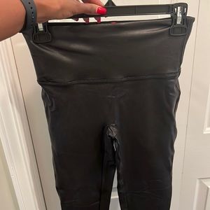 SPANX brand Leather Leggings